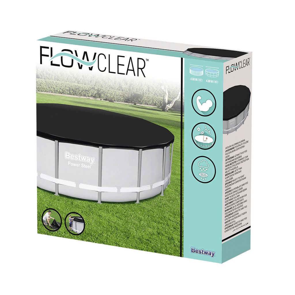 Bestway Poolabdeckung Flowclear 488 cm Produktbild 49