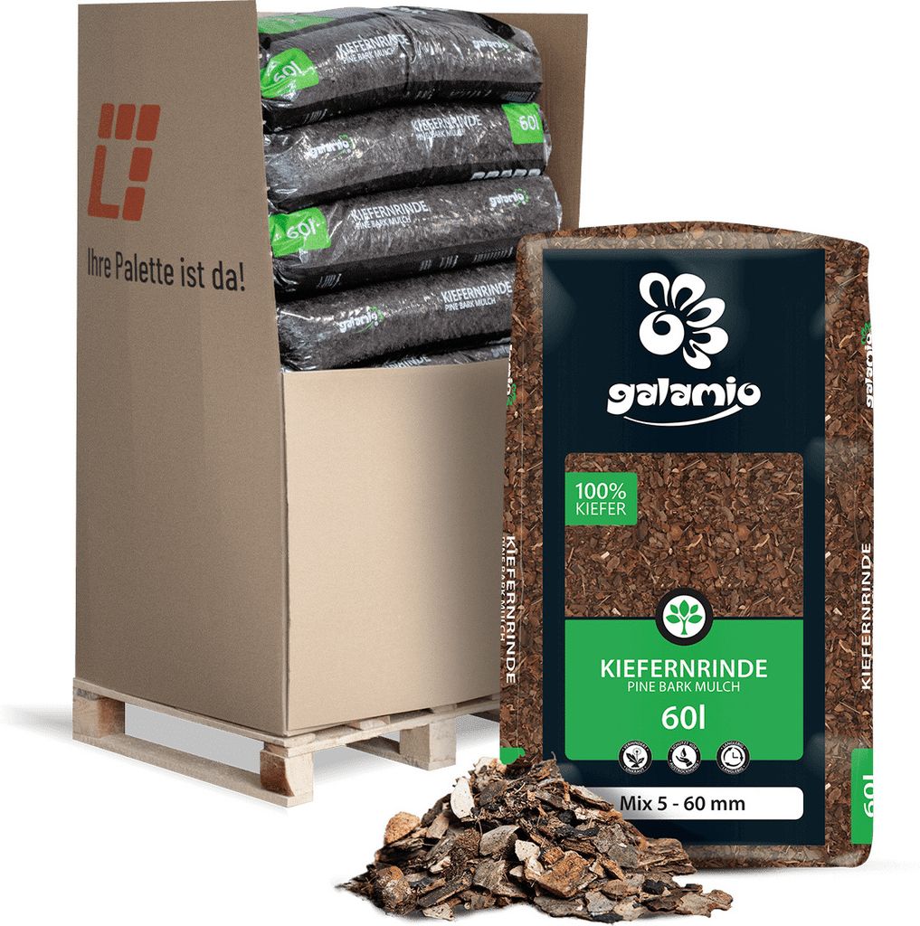 Galamio Rindenmulch Kiefer Mix 60l x 13 Sack Kaufland.de