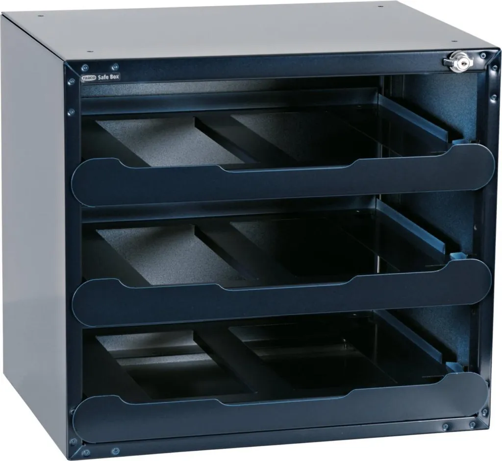 Sécurisez vos outils avec le raaco SafeBox 80 Coffre-fort mobile bleu