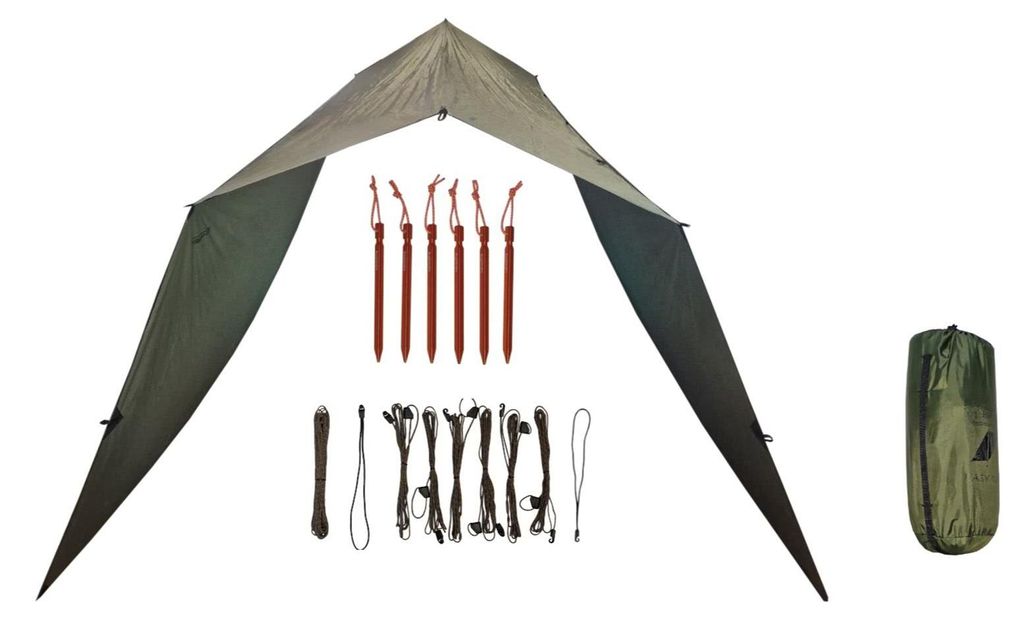 Bushmen EASY Tarp 4×4 / zelené príslušenstvo Obrázok produktu 