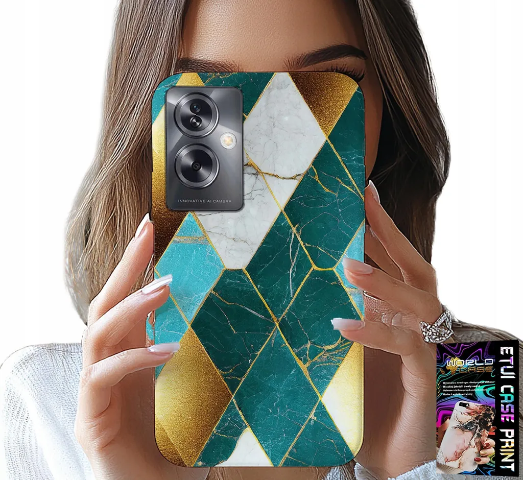 Custodia Oppo A79 5G Elegante - Cover Moda con Foil Luccicante