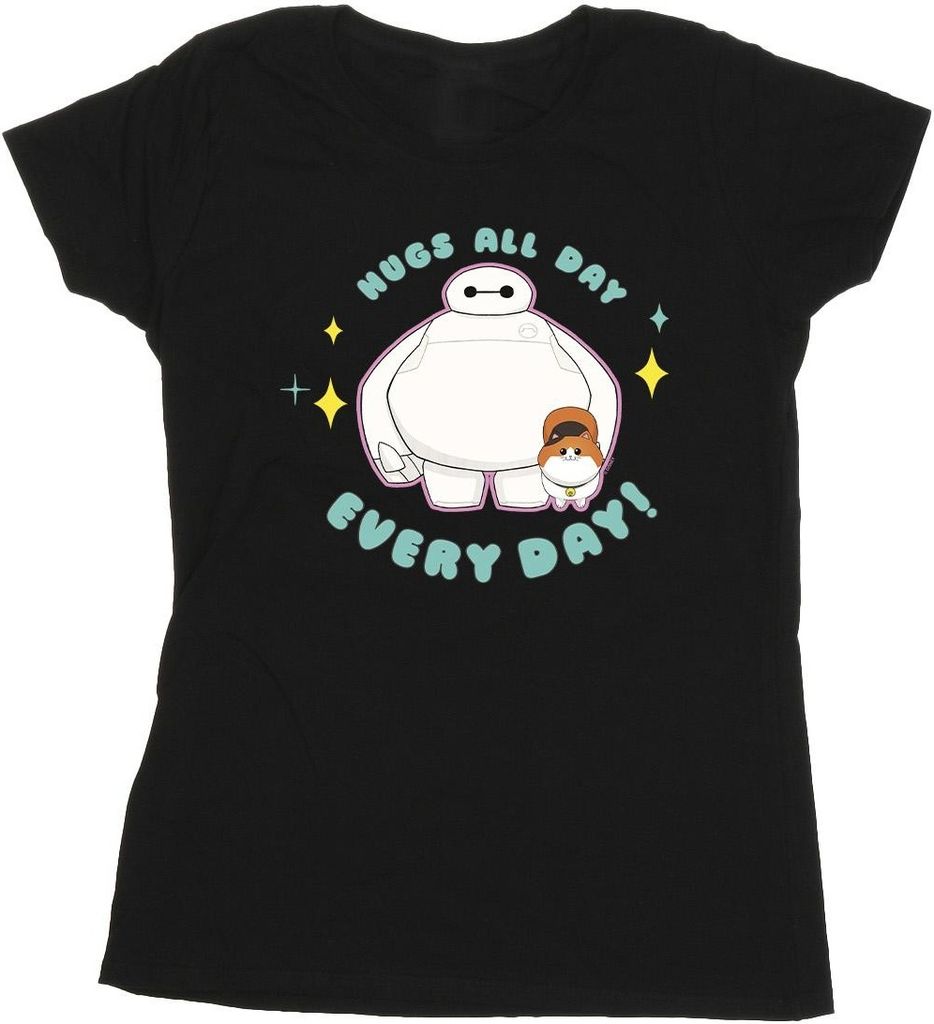 Disney - "Big Hero 6 Everyday" T-Shirt für Damen BI13407 (M) (Schwarz)