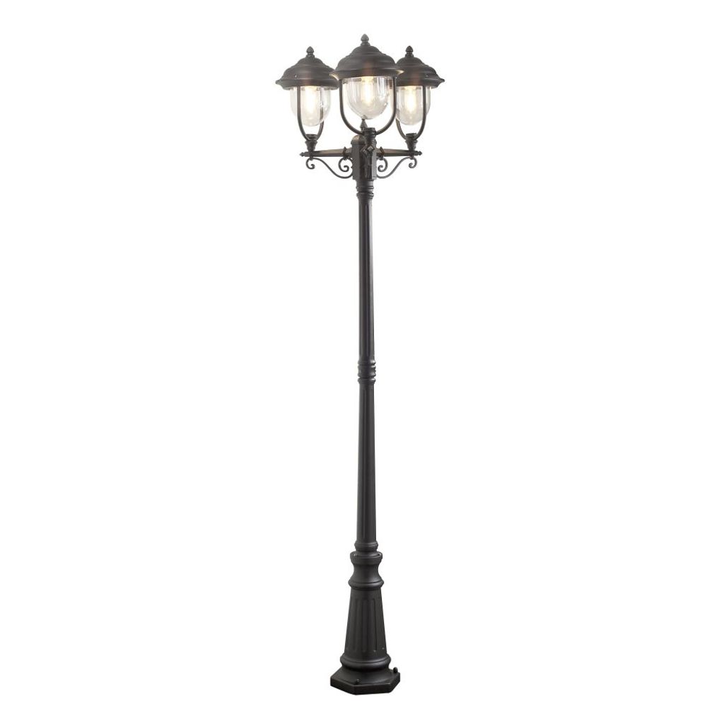 Konstsmide Parma Standleuchte schwarz lackiertes Aluminium, Produktbild 