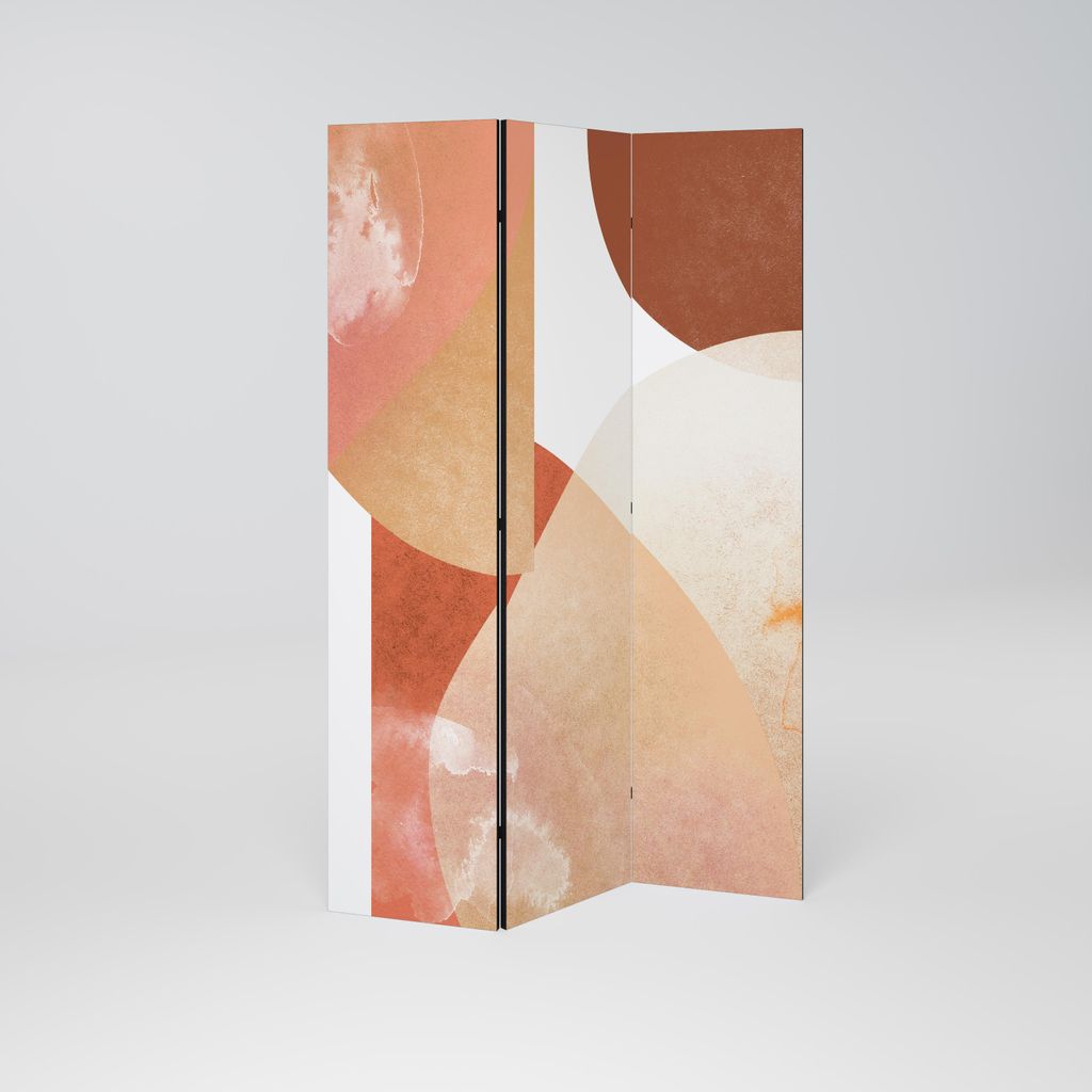 SpaceRebels Paravent Raumteiler - 3-teilig Raumtrenner, Druck 1-Seite - Raumtrenner - Trennwand Wohnung - Room Divider - Spanische Wand Deko Modern...