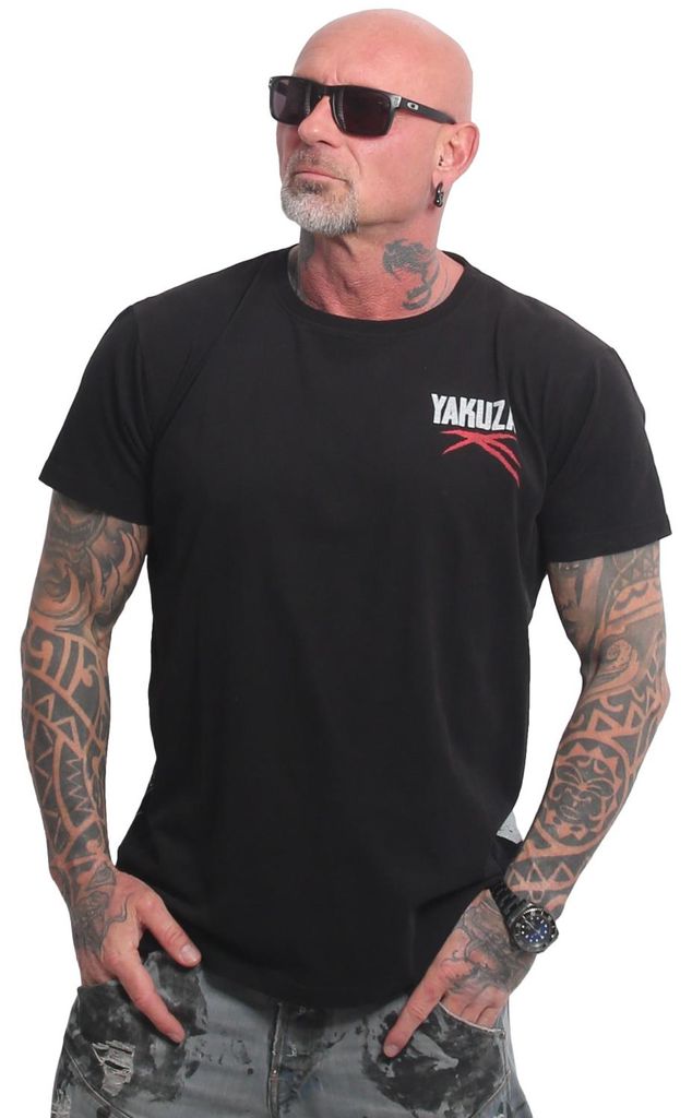 Yakuza Herren Clown V02 Regular T-Shirt, Schwarz, L