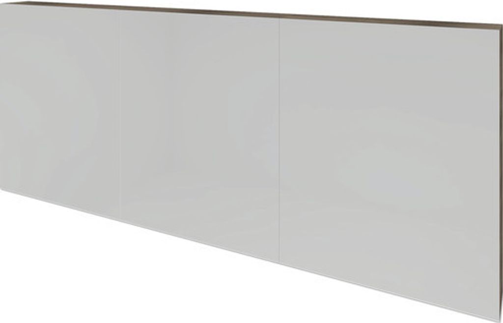 Spiegelschrank Sanox 160 x 13 x 65 cm espresso 3-türig