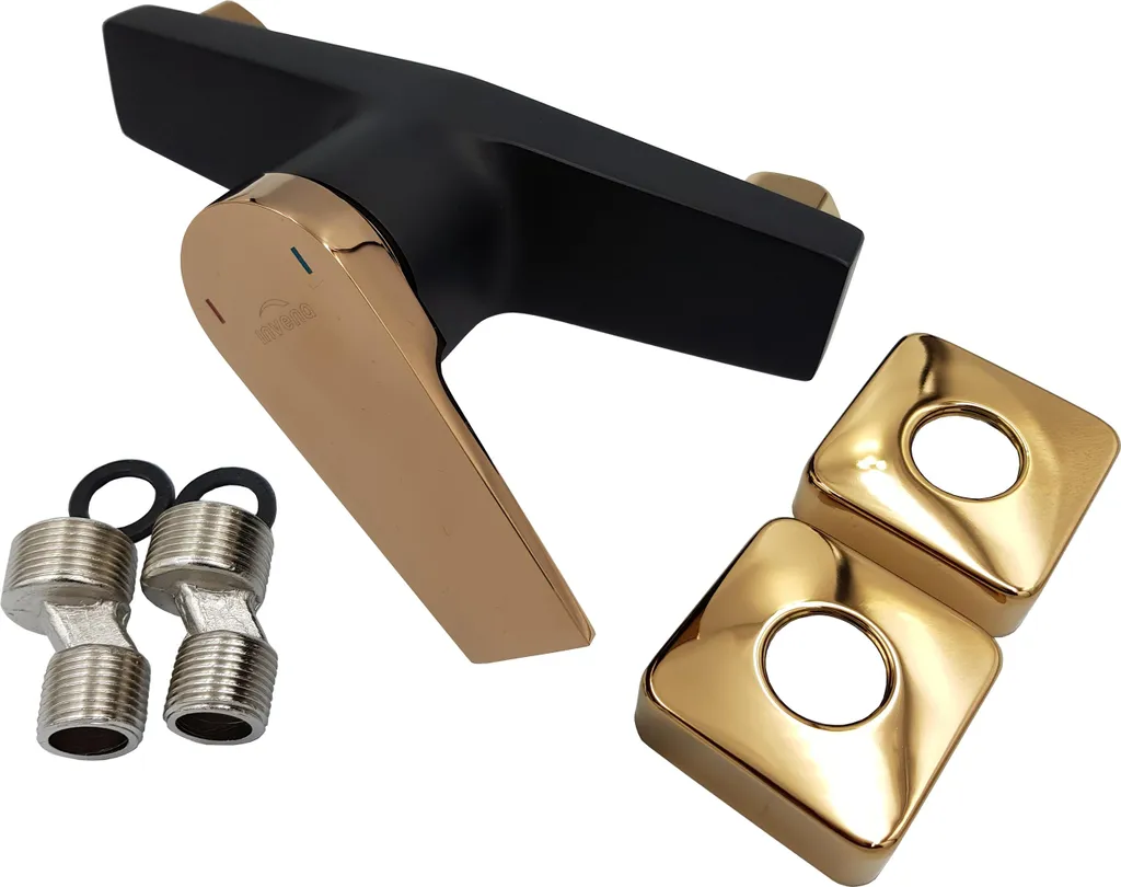 Miscelatore Doccia Midnight | Emozioni in Oro Rosa e Nero Opaco - 5