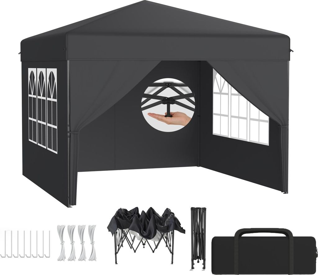 LZQ Pavillon pop-up 2,5 x 2,5 m Pavillon pliable pour Image du produit 