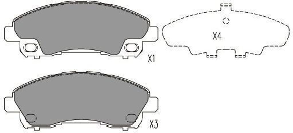 KAVOPARTS Kbp-5549 Bremsbeläge