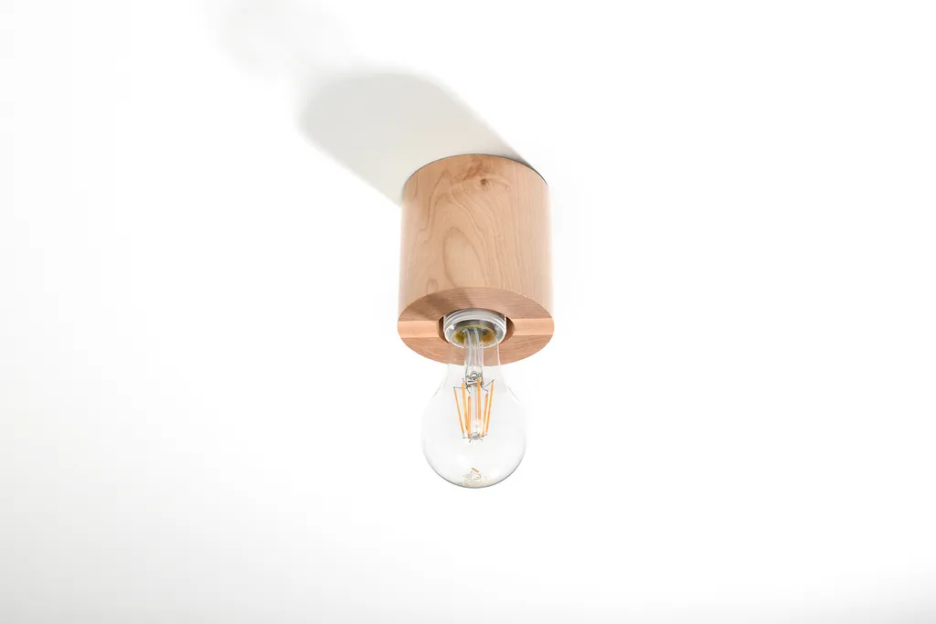 Lampada Cubo Legno SALGADO Sollux | Stile Industrial Loft E27 10cm - 9