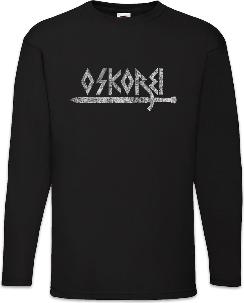 Urban Backwoods Oskorei, Langarm T-Shirt, Farbe: Schwarz, Größe: XL