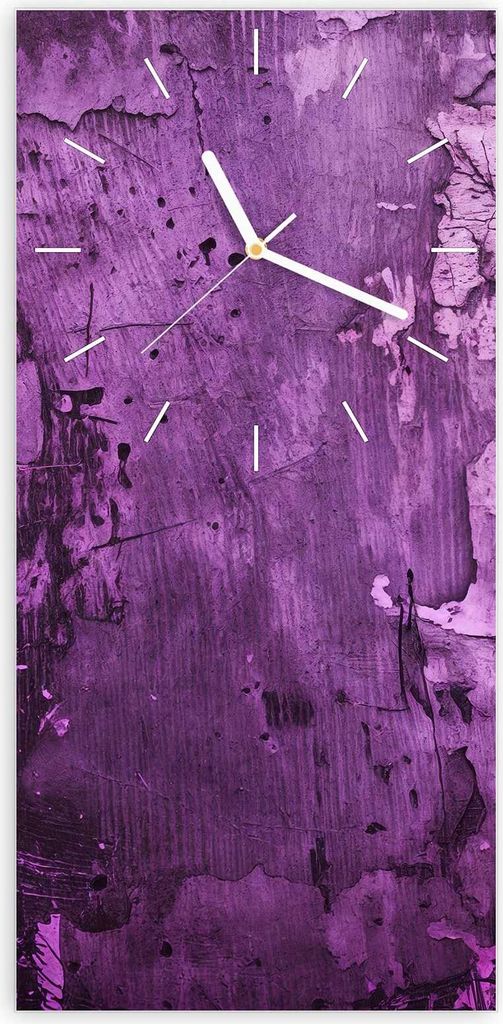 Wanduhr aus Glas mit Motiv Abstrakte Wand- 30 x 60 cm - inkl. Aufhängesystem