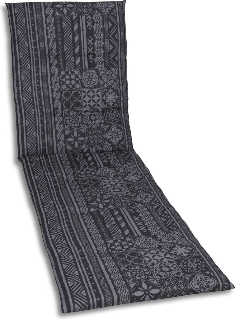GO-DE Textil, Liegenauflage Rollliege, Einzelset, Farbe: grau, Maße ca.: 188 cm x 58 cm x 5 cm, Rückenhöhe: 140