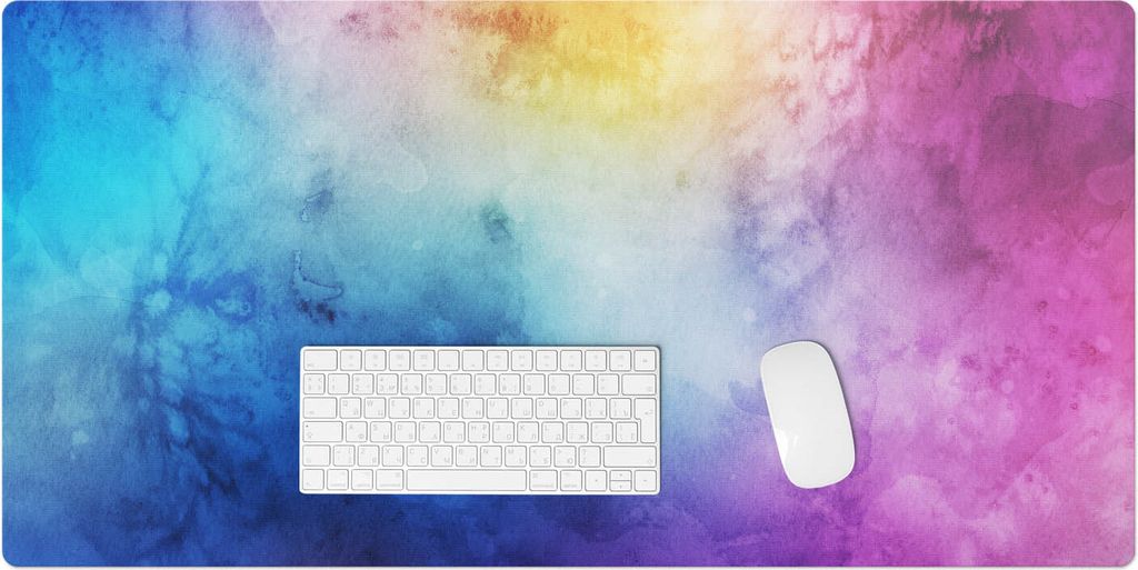 Aquarell-Ombre – Schreibtischunterlage – Rutschfeste Tischunterlage – Schreibtischmatte für Büro & Zuhause – Schreibunterlage – Mauspad...