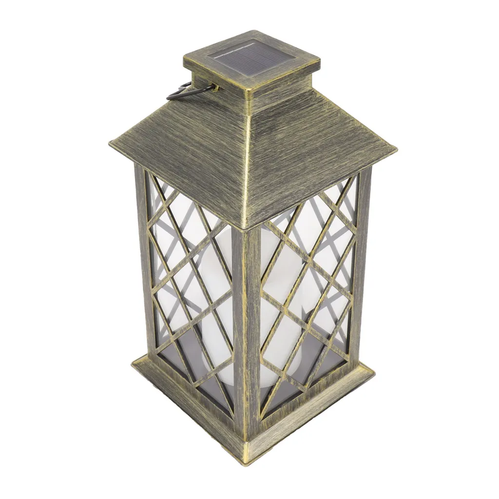Lanterne de jardin en bronze robuste pour éclairage extérieur stable - 2