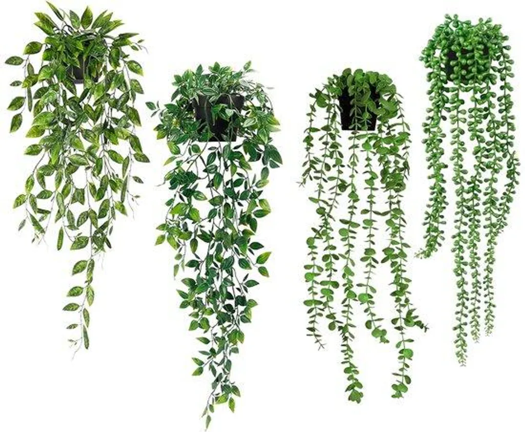 Eucalyptus artificiel tombant en pot décoratif pour maison et jardin
