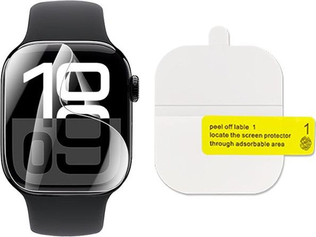 INF Apple Watch Displayschutzfolie - Gebogene HD Hydrogel Folie 44mm (3er-Pack)