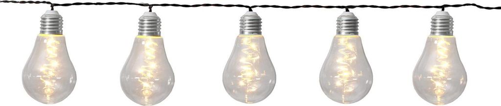 LED-Solarkette 'Glow', 10x 5 LED, klar, Kunststoff Produktbild 