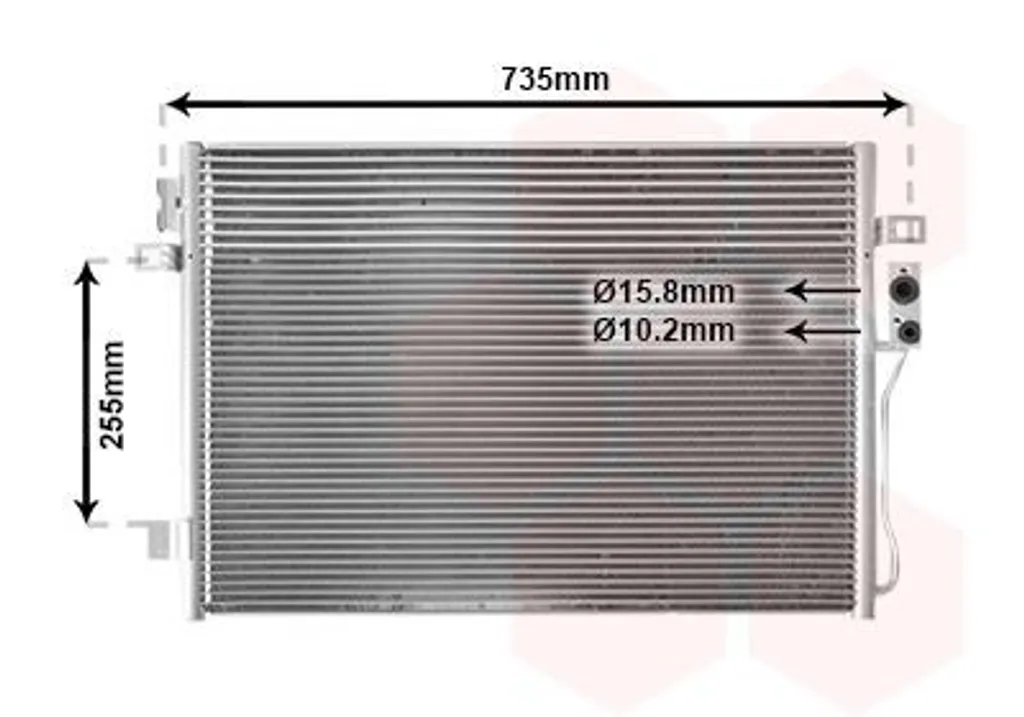 Plus de clim sur DODGE Journey ? Condenseur VAN WEZEL 07005100