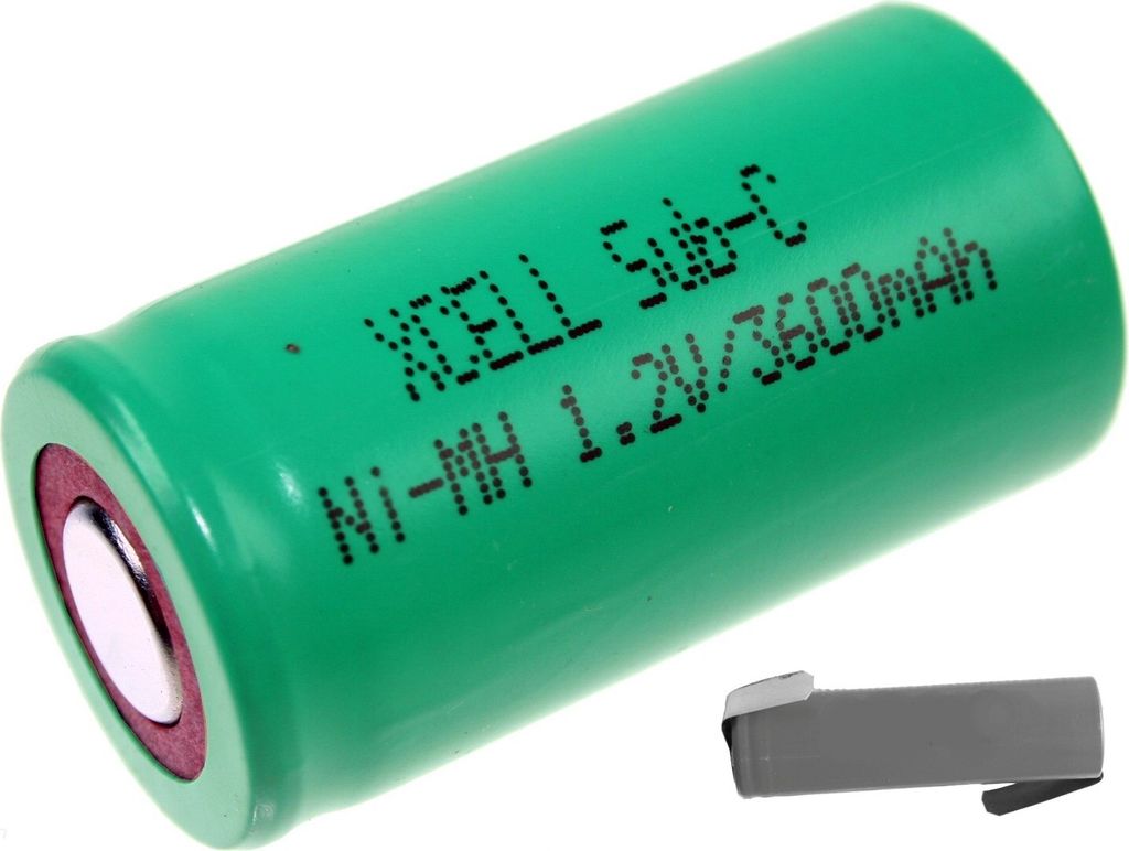 XCell Akku Sub-C 1,2V / 3600mAh NiMh X3600SCR Hochstrom Lötfahne Z