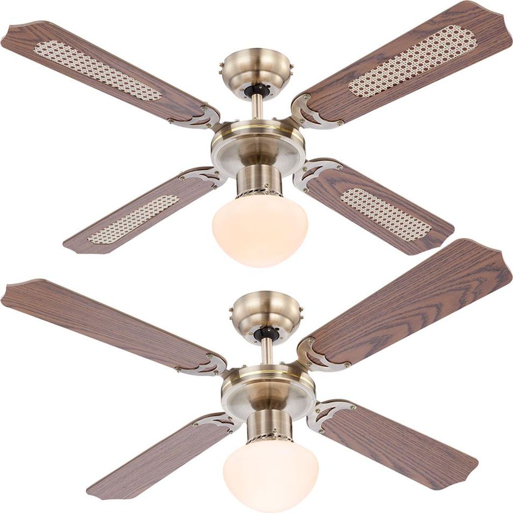 LED Deckenventilator, Fernbedienung, 3-Stufen, D 106,6 cm