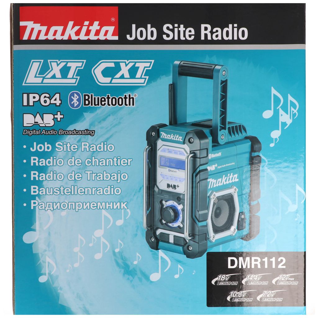 Akumulátorové rádio Makita DMR112 pro staveniště Obrázek produktu 3