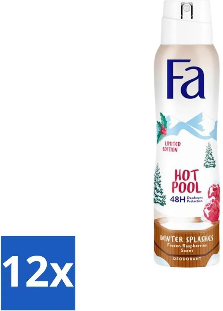 Déodorant en spray Fa protection 48h fruité et rafraîchissant - 12x150ml