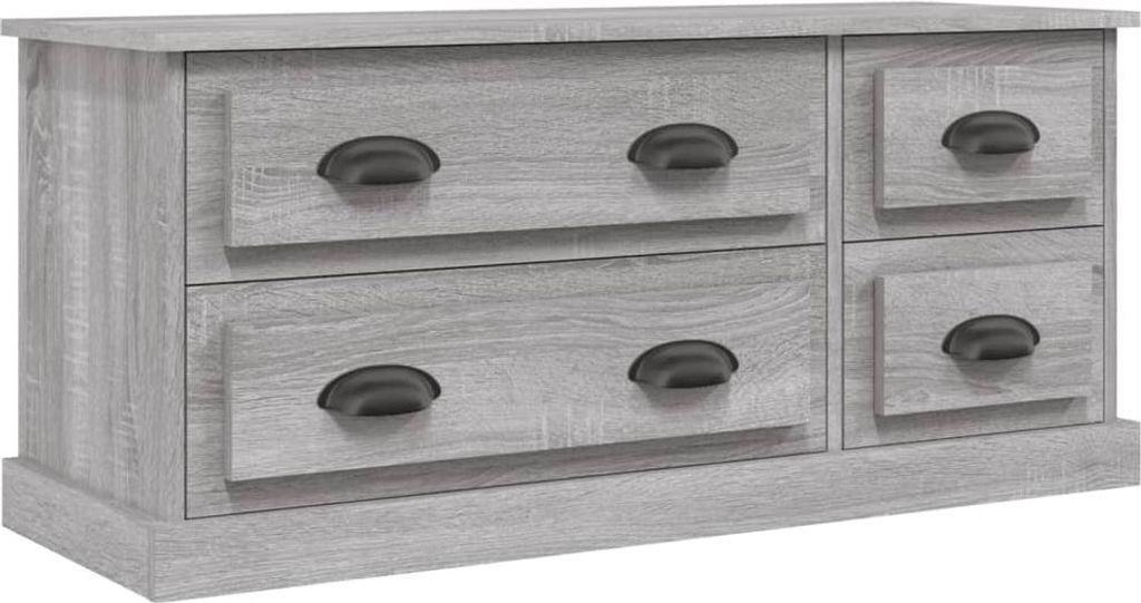 vidaXL TV-Schrank Grau Sonoma 100x35,5x45 cm Holzwerkstoff