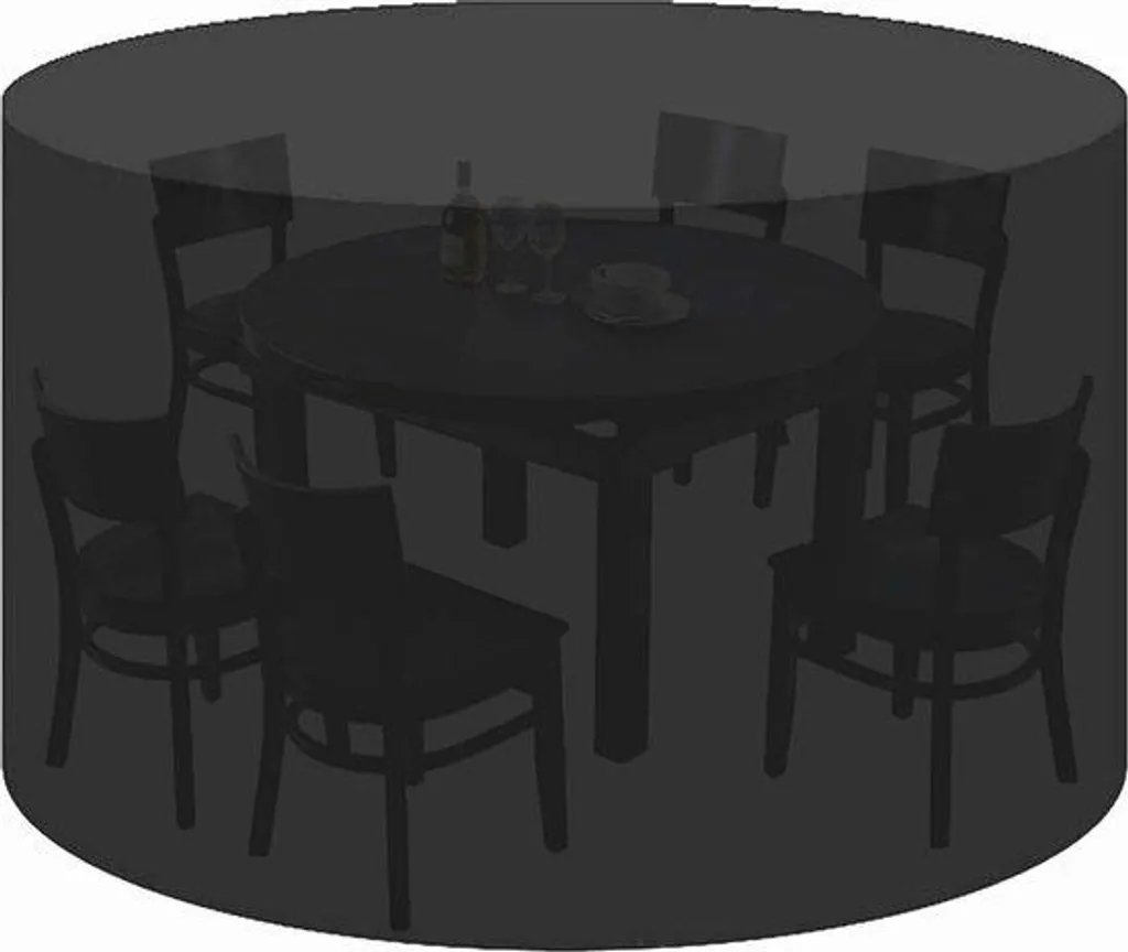 Housse jardin imperméable 200x120cm Oxford haute densité anti-UV noir