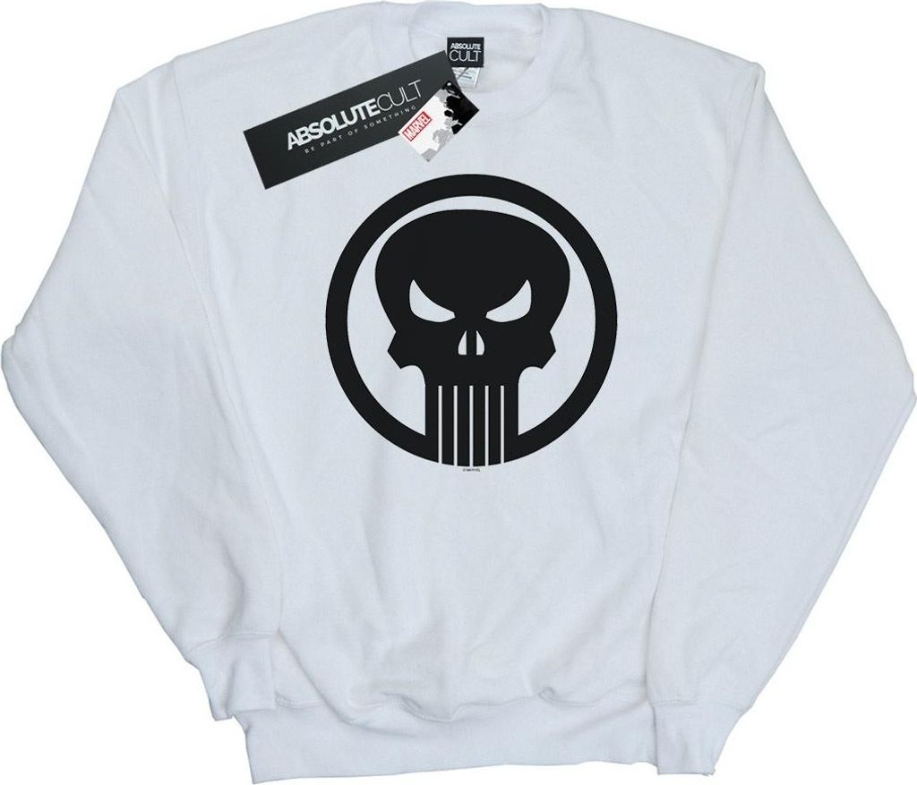 Marvel - "The Punisher Skull Circle" Sweatshirt für Damen BI26409 (XXL) (Weiß)