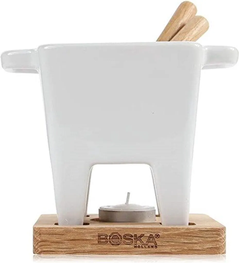 Set à fondue huile et chocolat sans éclaboussures à chauffe douce