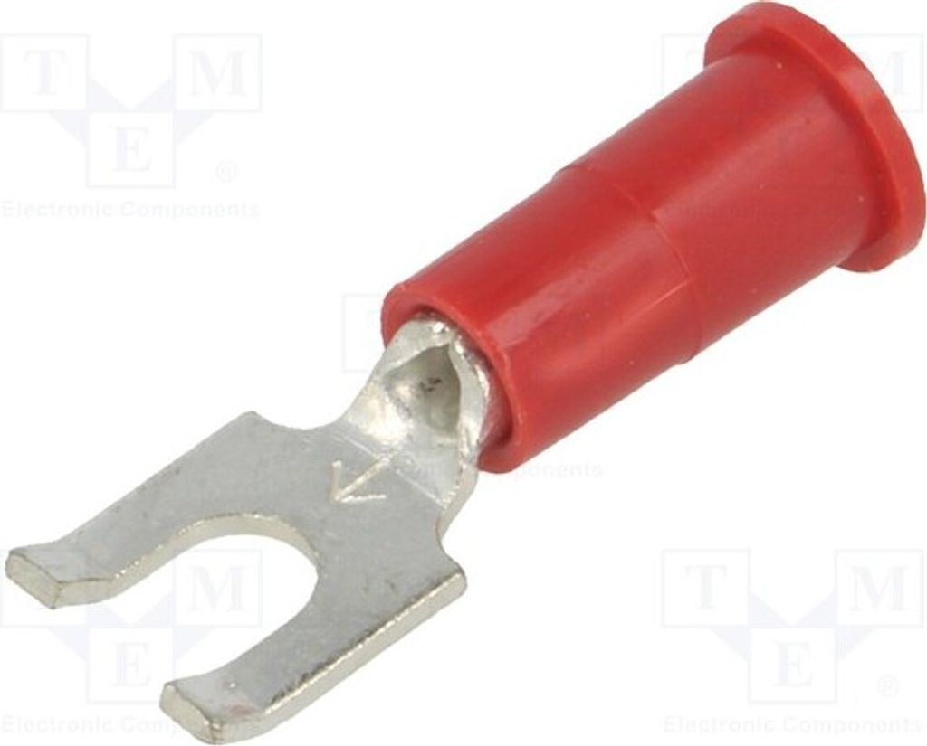 2x Gabelkabelschuh Ø: 3,66mm Klemmverbindung M3,5 für Leitungen 8245 Isolierte Ko