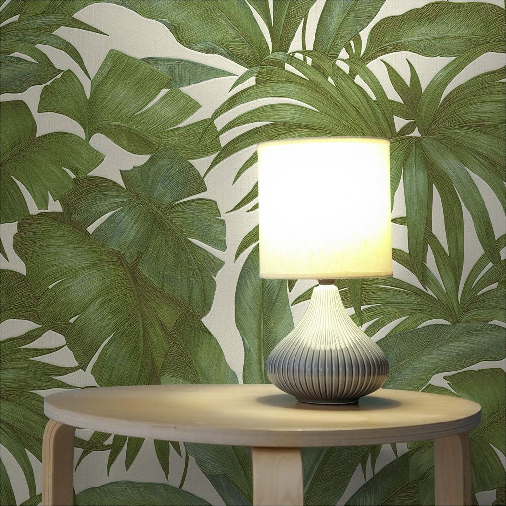 Tapete Versace Design M1-No.12130 | Vliestapete Dschungel-Optik | Grün | Beige | Wohnzimmer