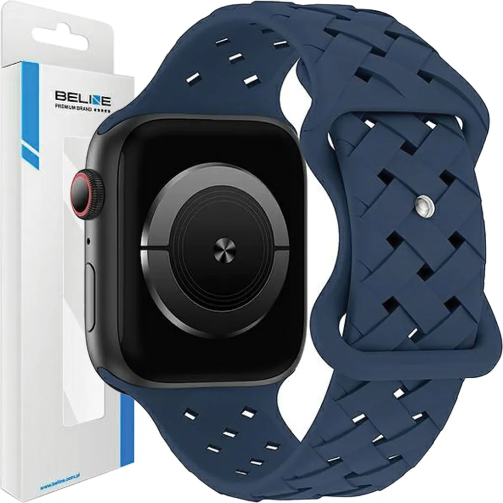 Cinturino Apple Watch Ultra 49mm Beline Silicone Woven Blu