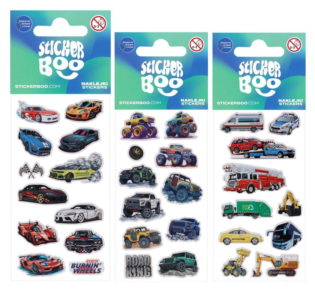 Autos 3 Aufkleber Boo 534609 Produktbild 
