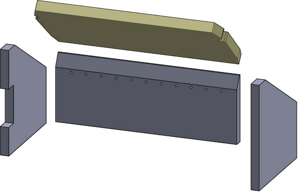 Heizgasumlenkplatte 570x256x30mm (Vermiculite) passend für Panadero**