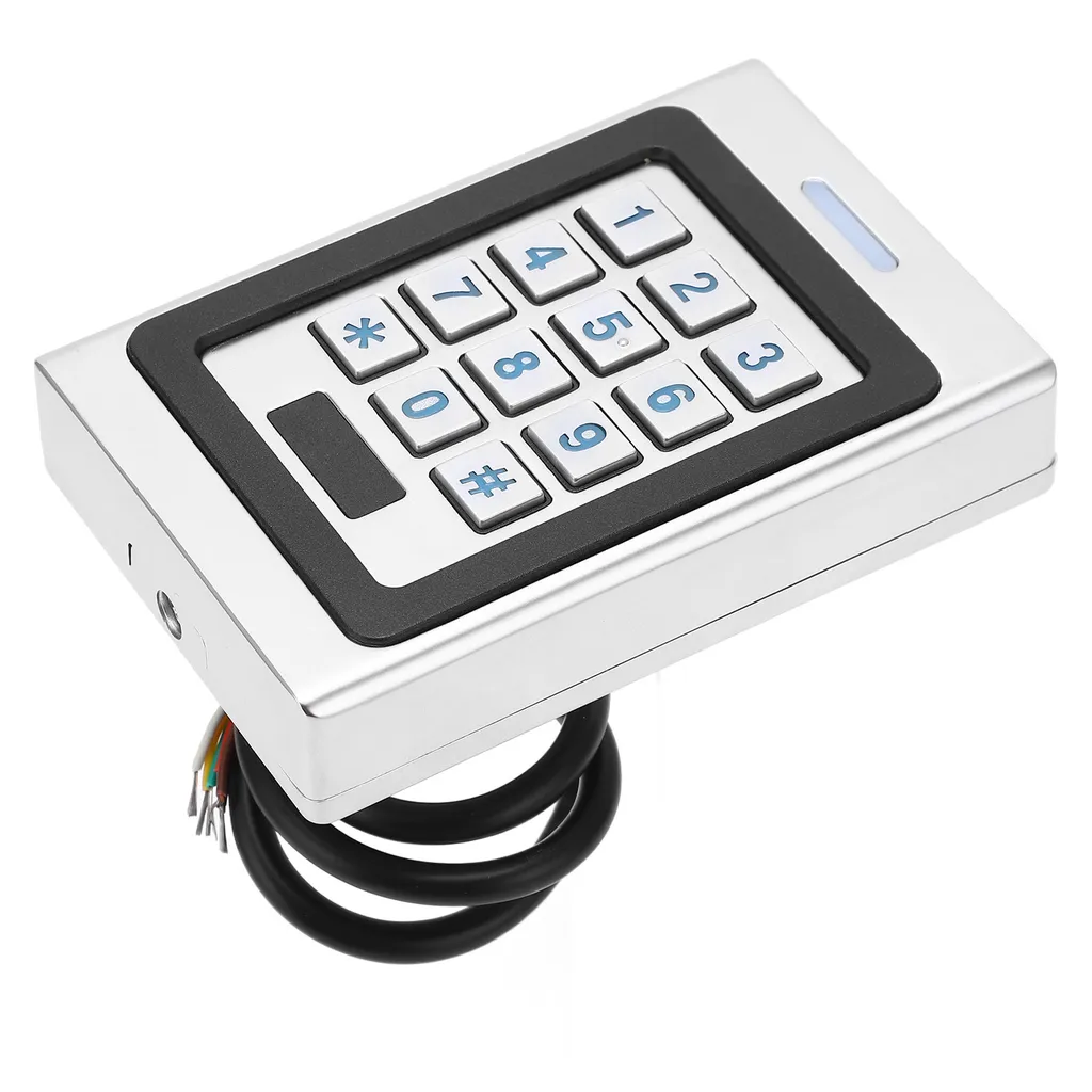 Clavier de contrôle de porte rétroéclairé avec lecteur de badge intégré