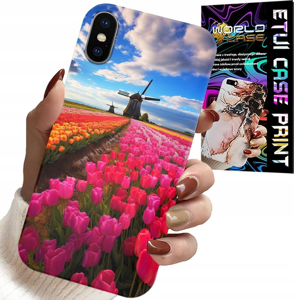 Etui Für Iphone X / Xs - Feld Der Bunten Tulpen, Tulpe, Etui