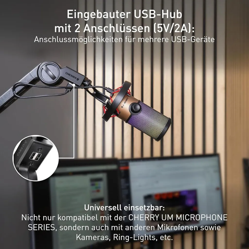 Pack Studio de Streaming avec Micro USB RGB et Support de Bureau CHERRY - 6