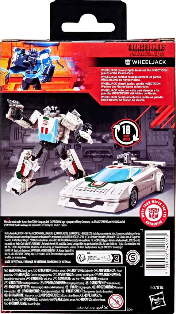 Jouet Robot Transformers Wheeljack Figurine de Collection Hasbro 11cm