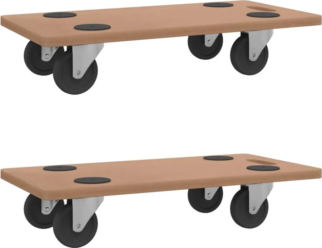 vidaXL 2x Ripiani Rotanti Legno | Robusti e Pratici per Ogni Stanza