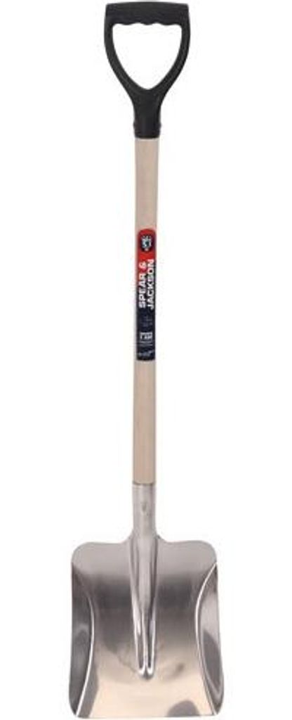 Auto-Schaufel mit Holzstiel 65cm mit Griff - Spear & Jackson