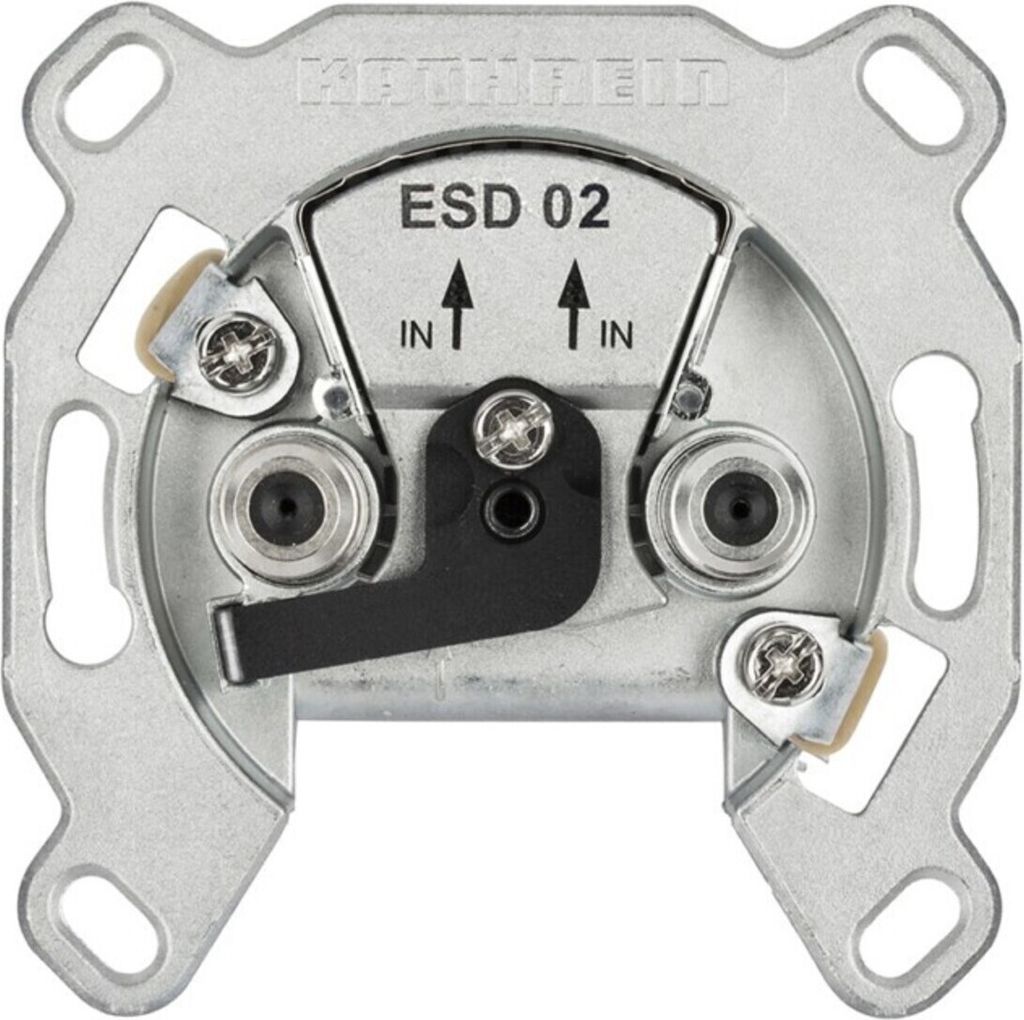 KATHREIN Einzelanschlussdose 2fach 0-2400MHz DC-Durchl. ESD Produktbild 