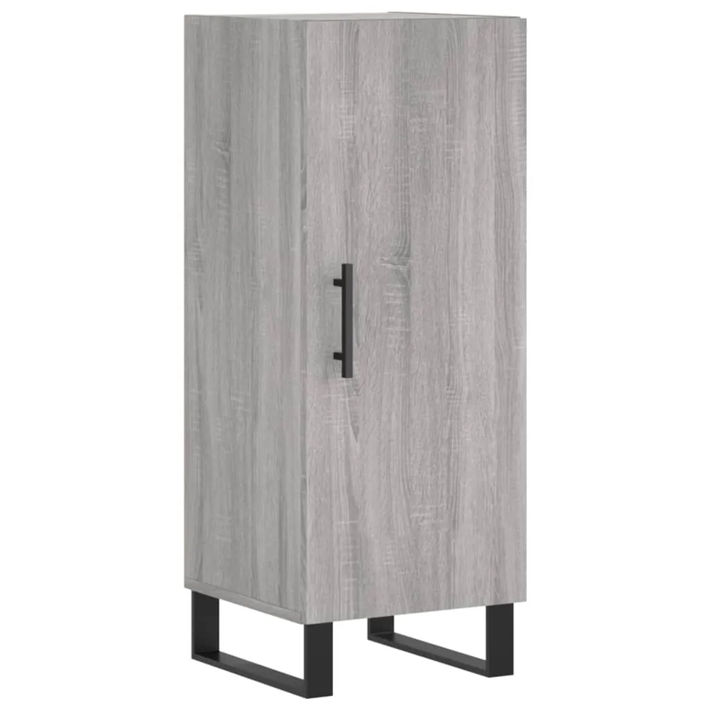 Credenza Grigio Sonoma 34.5x34x90 cm | Mobiletto Salvaspazio Moderno
