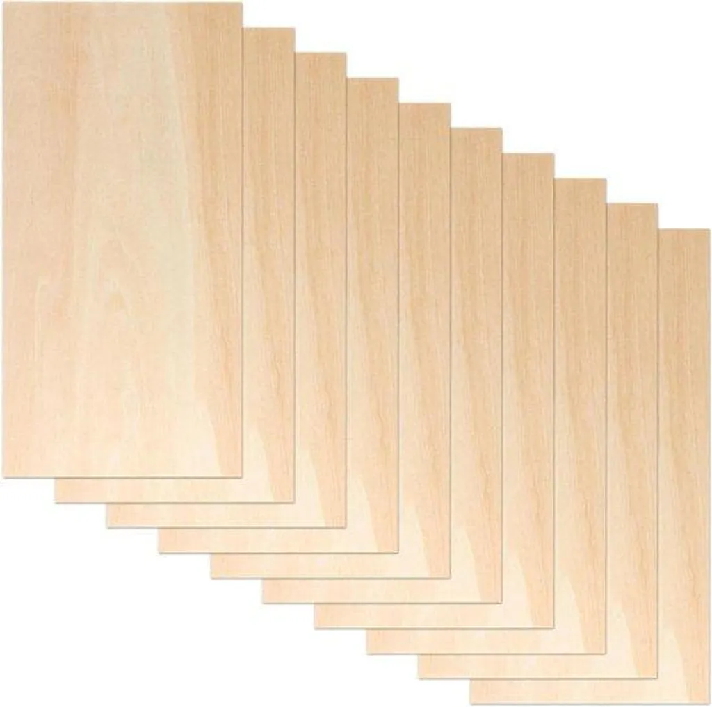 Plaques de Bois de Balsa pour Maquette d'Avion et Projets Scolaires 10 pcs