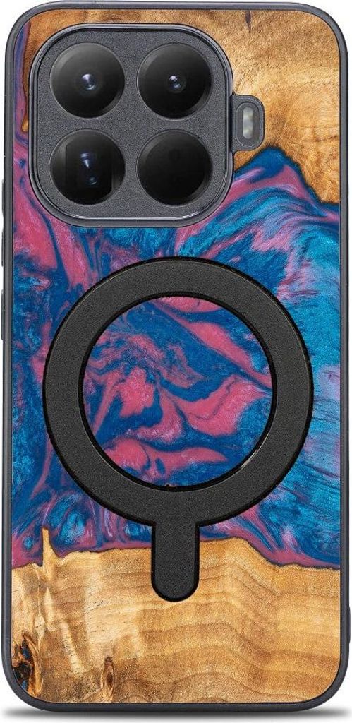 Holzhülle für Xiaomi 15T Pro, Bewood Unique Neons Vegas für MagSafe