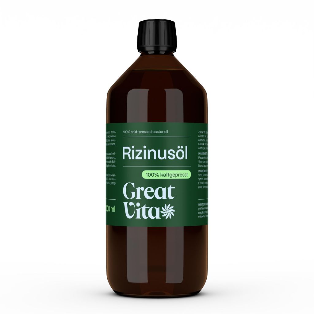 VitaFeel Rizinusöl 1000 ml | 100% reines kaltgepresstes Produktbild 