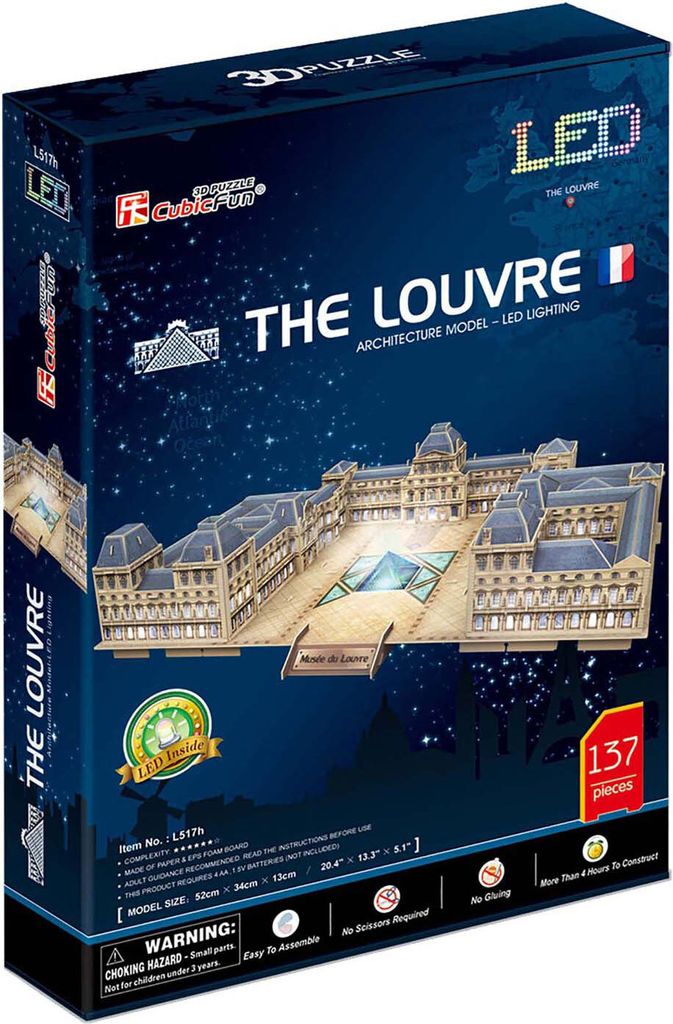 CubicFun The Louvre, 137 kusů, Budovy Obrázek produktu 