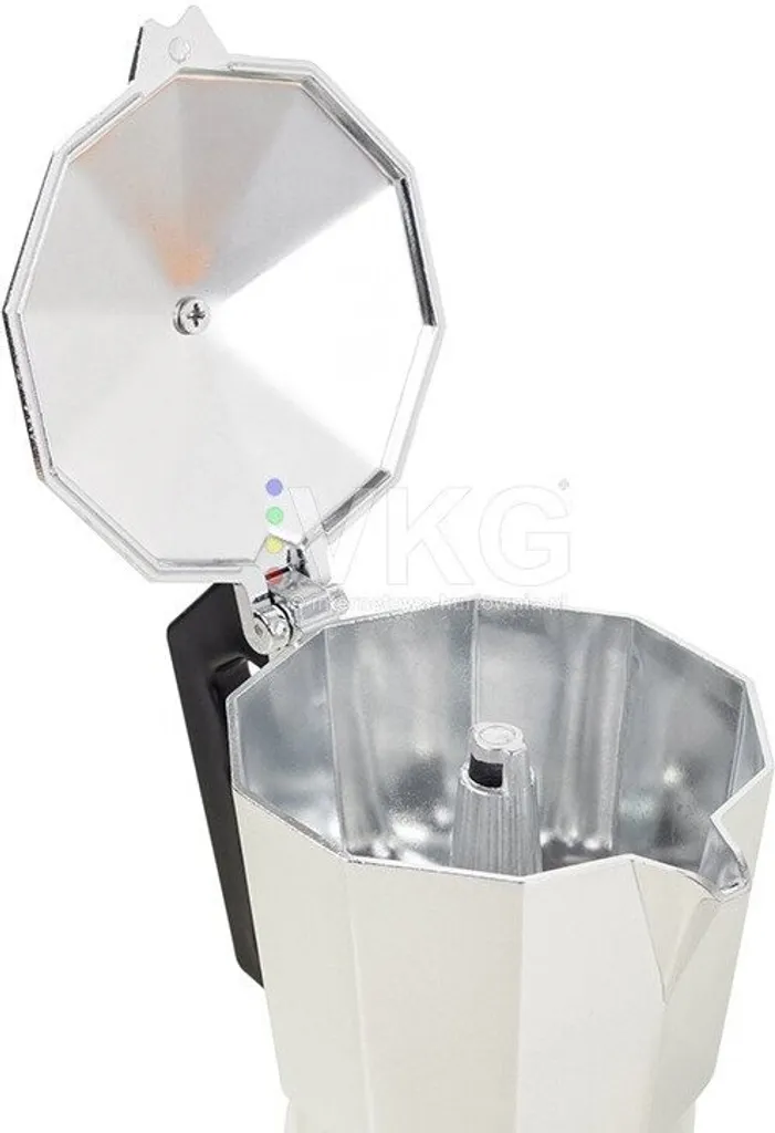 Offerta Caffettiera Verk 07038 - 6 Tazze Argento 300ml Moka Espresso - 9