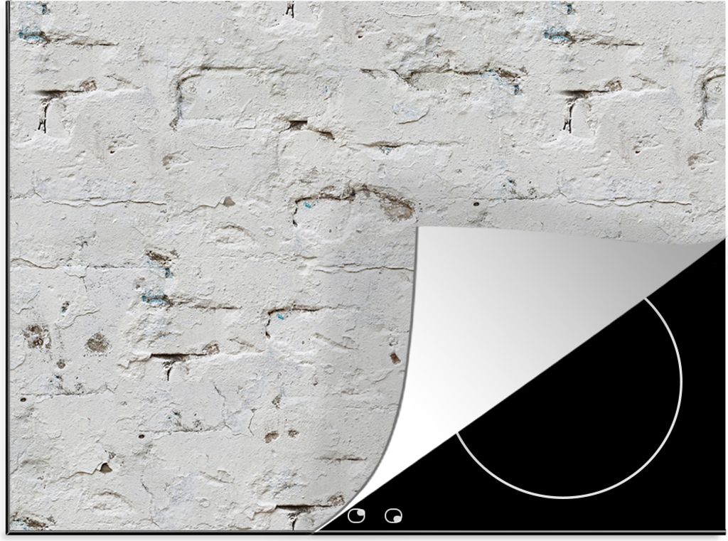 KitchenYeah Herdabdeckplatte Wand - Antiquitäten - Gips - Muster , 71x52cm, Küche Deko, Glaskeramikkochfeld Herdabdeckung, Abdeckplatte fùr Ko...